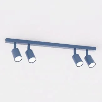 EMIBIG 1836/4 FLASH 4 DUSTY BLUE Lampa sufitowa