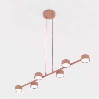 EMIBIG 1843/6 MEGARA 6 CORAL Lampa wisząca