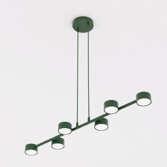 EMIBIG 1844/6 MEGARA 6 OLIVE GREEN Lampa wisząca