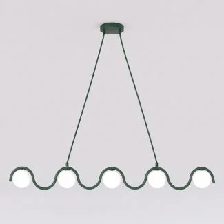 EMIBIG 1850/5 SINUS 5 OLIVE GREEN Lampa wisząca
