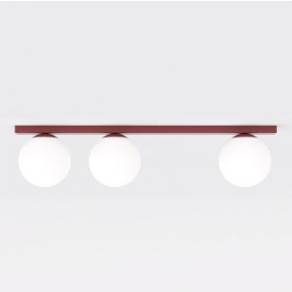 EMIBIG 1713/3 FIT 3 BURGUNDY OPAL Lampa sufitowa