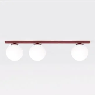 EMIBIG 1713/3 FIT 3 BURGUNDY OPAL Lampa sufitowa