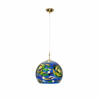KOLARZ 0392.31M.3.AQ.BG LUNA lampa wisząca złoto 24K