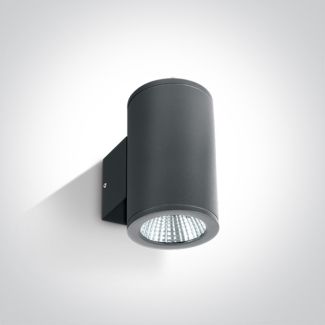 ONE LIGHT 67138/AN/W Bralos zewnętrzny cylinder ścienny antracyt 3000K 2x6W IP54