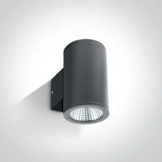 ONE LIGHT 67138/AN/W Bralos zewnętrzny cylinder ścienny antracyt 3000K 2x6W IP54
