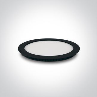 ONE LIGHT 10118FA/B/W Fokas 4 czarny smukły downlight LED IP40 3000K 18W