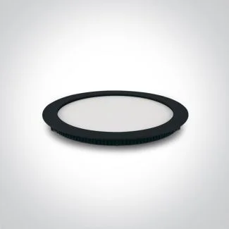 ONE LIGHT 10118FA/B/W Fokas 4 czarny smukły downlight LED IP40 3000K 18W