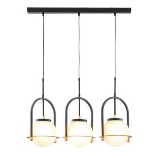 JUPITER 1916 ROSSO lampa wisząca 3-punktowa czarna