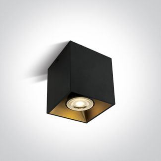 ONE LIGHT 12105TA/B Sinasos czarna oprawa sufitowa z oprawką GU10 MR16 10W