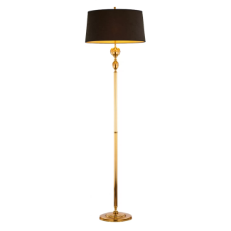 JUPITER BATUMI lampa podłogowa mosiądzowana 3-punktowa z abażurem 1955