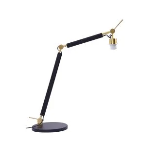 AZZARDO AZ4188 ZYTA S TABLE LAMPBODY BK/GO DECORATIVE TABLE BLACK / GOLD