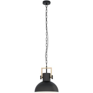 EGLO 43162 HL/1 E27 SCHWARZ/HOLZ LUBENHAM