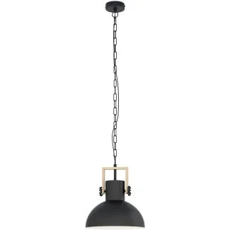 EGLO 43162 HL/1 E27 SCHWARZ/HOLZ LUBENHAM