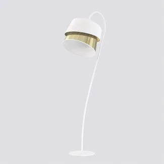 EMIBIG 1710/LP1 CANVA LP1 WHITE GOLD  Lampa podłogowa