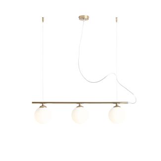 ALDEX 1006E-30 LAMPA WISZĄCĄ BERYL GLASS 3 ZŁOTA