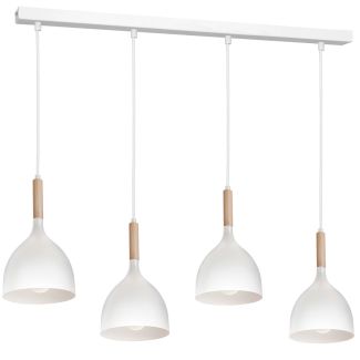 LUMINEX 3710 oprawa sufitowa Noak wood żyrandol czarny naturalne drewno biały