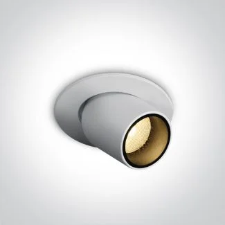 ONE LIGHT 11103M/W/W Spilia biały regulowany wpust LED 3000K 3W
