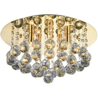 AZZARDO AZ3083 BOLLA 38 GOLD DECORATIVE LAMP