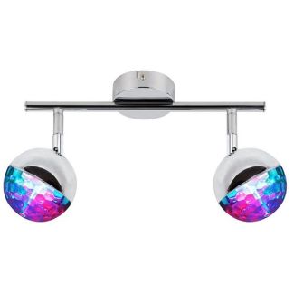 CANDELLUX 92-67760 PARTY LISTWA 2X3W LED RGB GŁÓWKA OKRĄGŁA 1E Z PRZEGUBEM KD SYSTEM CHROM