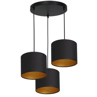 LUMINEX 3494 oprawa sufitowa Arden żyrandol czarny złoty