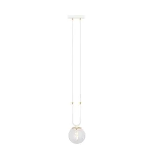 EMIBIG 1116/1 LAMPA WISZĄCA GLAM 1 WHITE/TRANSPARENT