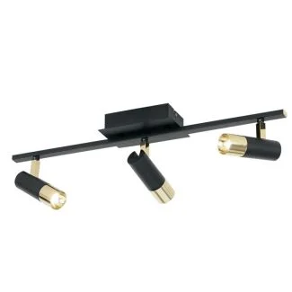 EGLO 39146 LAMPA TOMARES SPOT LED-LS/3 SCHWARZ/MESSING TOMARES