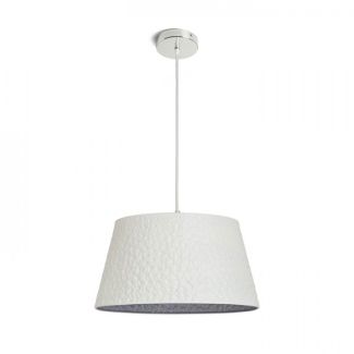 RENDL R13360 BUCKY 40 wisząca biała/szara metal 230V E27 28W