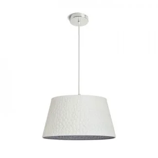 RENDL R13360 BUCKY 40 wisząca biała/szara metal 230V E27 28W