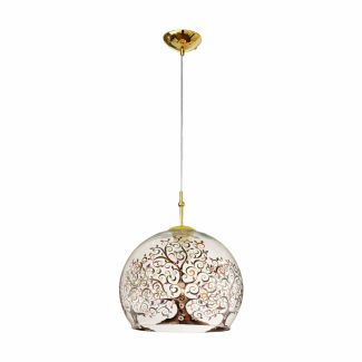 KOLARZ 0392.31L.3.AL.MT LUNA lampa wisząca złoto 24K