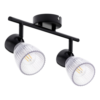 MILAGRO ML9971 Lampa sufitowa BEST BLACK 2xE14