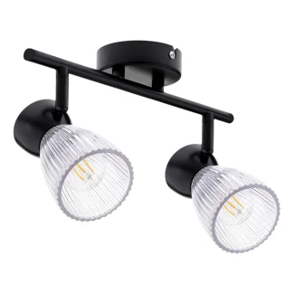 MILAGRO ML9971 Lampa sufitowa BEST BLACK 2xE14