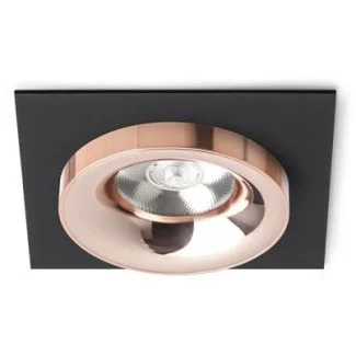 RENDL R13253 SHARM SQ I wpuszczana czarna miedź/miedź 230V LED 10W 24° 3000K