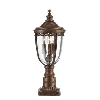 ELSTEAD ENGLISH BRIDLE FE/EB3/M BRB 3Lt Medium Pedestal