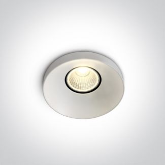 ONE LIGHT 10108R/W/W Skalia biały wpust COB LED 3000K 8W