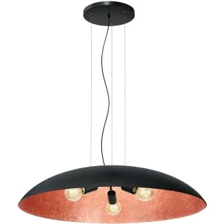 LUMINEX 1632 żyrandol flat (dia 1000) black/copper 1