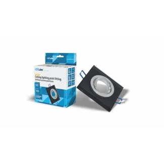 LED LABS 20-0000-19 Oprawa sufitowa QUADRO szklana KWADRAT Czarna