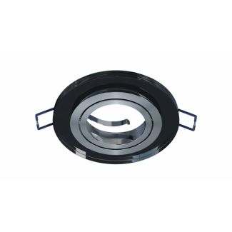 LED LABS 20-0000-21 Oprawa sufitowa GIRO szklana OKRĄGŁA Czarna
