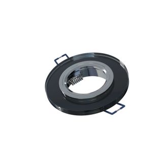 LED LABS 20-1210-21 Oprawa sufitowa ROVO szklana OKRĄGŁA Czarna