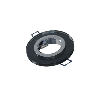 LED LABS 20-1210-21 Oprawa sufitowa ROVO szklana OKRĄGŁA Czarna