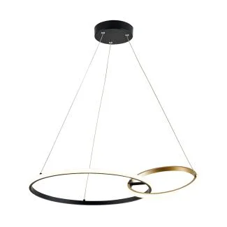 ZUMALINE 20002P-GD RANDO LAMPA WISZĄCA CZARNO-ZŁOTA/BLACK-GOLD