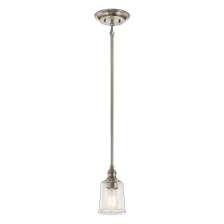 ELSTEAD Waverly KL-WAVERLY-MP-CLP 1 Light Mini Pendant - Classic Pewter