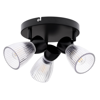 MILAGRO ML9973 Lampa sufitowa BEST BLACK 3xE14 (round)
