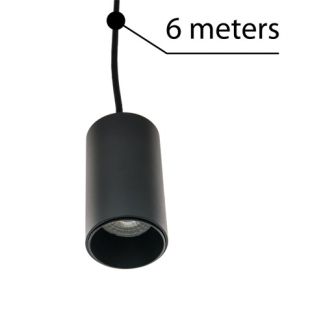 AZZARDO AZ3412 ZIKO GU10 6 METERS BLACK DECORATIVE COMPONENT BLACK