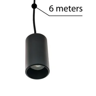 AZZARDO AZ3412 ZIKO GU10 6 METERS BLACK DECORATIVE COMPONENT BLACK
