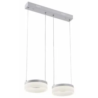 REALITY 330202-01 Nicki - lampa wisząca 2 płomienna LED biała
