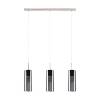 EGLO 98695 LAMPA SELVINO OPRAWA WISZĄCA HL/3 E27 NICKEL-M/SW-TRANSP.SELVINO
