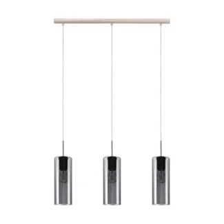 EGLO 98695 LAMPA SELVINO OPRAWA WISZĄCA HL/3 E27 NICKEL-M/SW-TRANSP.SELVINO