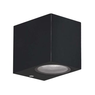 CANDELLUX 21-32300 Nerium lampa ogrodowa elewacyjna kostka krótka 9,2x8cm czarny 1x35W GU10 IP44