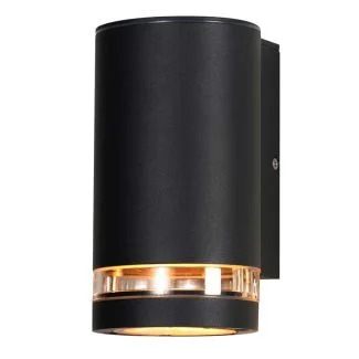 CANDELLUX 21-32393 Senecio lampa ogrodowa elewacyjna tuba+ring 10,5x16,5cm czarny 1x35W GU10 IP44
