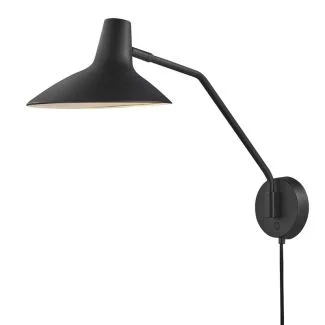 DESIGN FOR THE PEOPLE 2120551003 Lampa ścienna DARCI E14 25W Metal Czarny